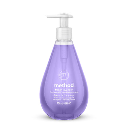 Gel Hand Wash, French Lavender Scent, 12 oz