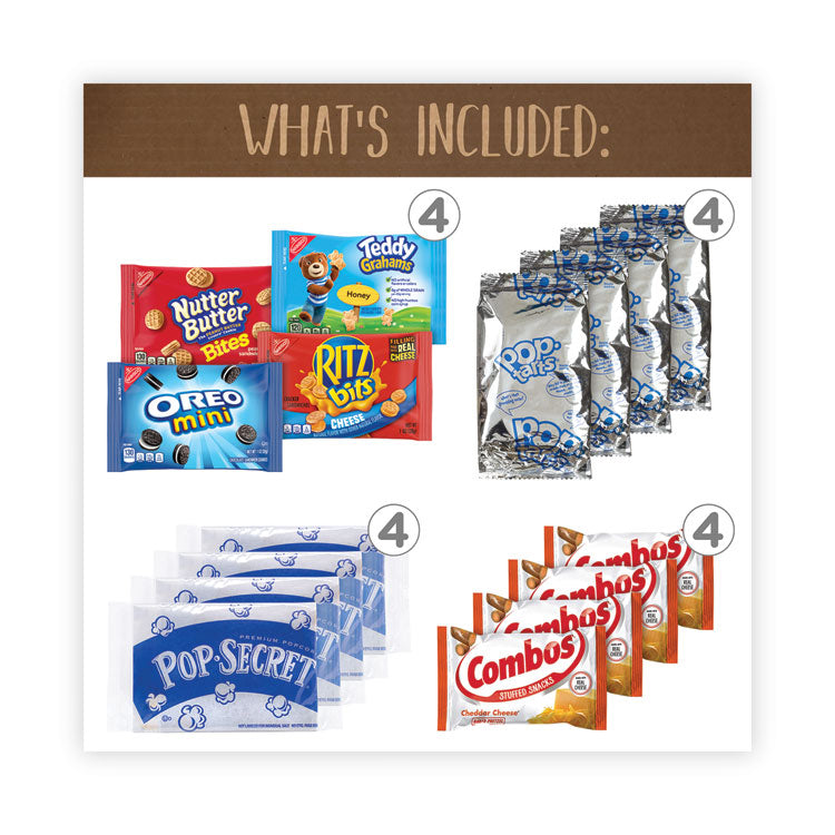 Quarantine Snack Box, 42 Assorted Snacks/Box, 5 lb Box