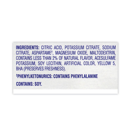 On-The-Go Sugar-Free Drink Mix, Lemonade, 0.17 oz Single-Serving Tubes, 30/Pack, 2 Packs/Carton