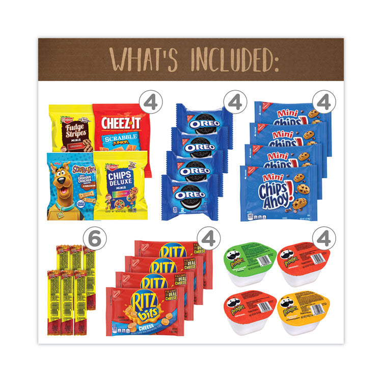 Quarantine Snack Box, 42 Assorted Snacks/Box, 5 lb Box