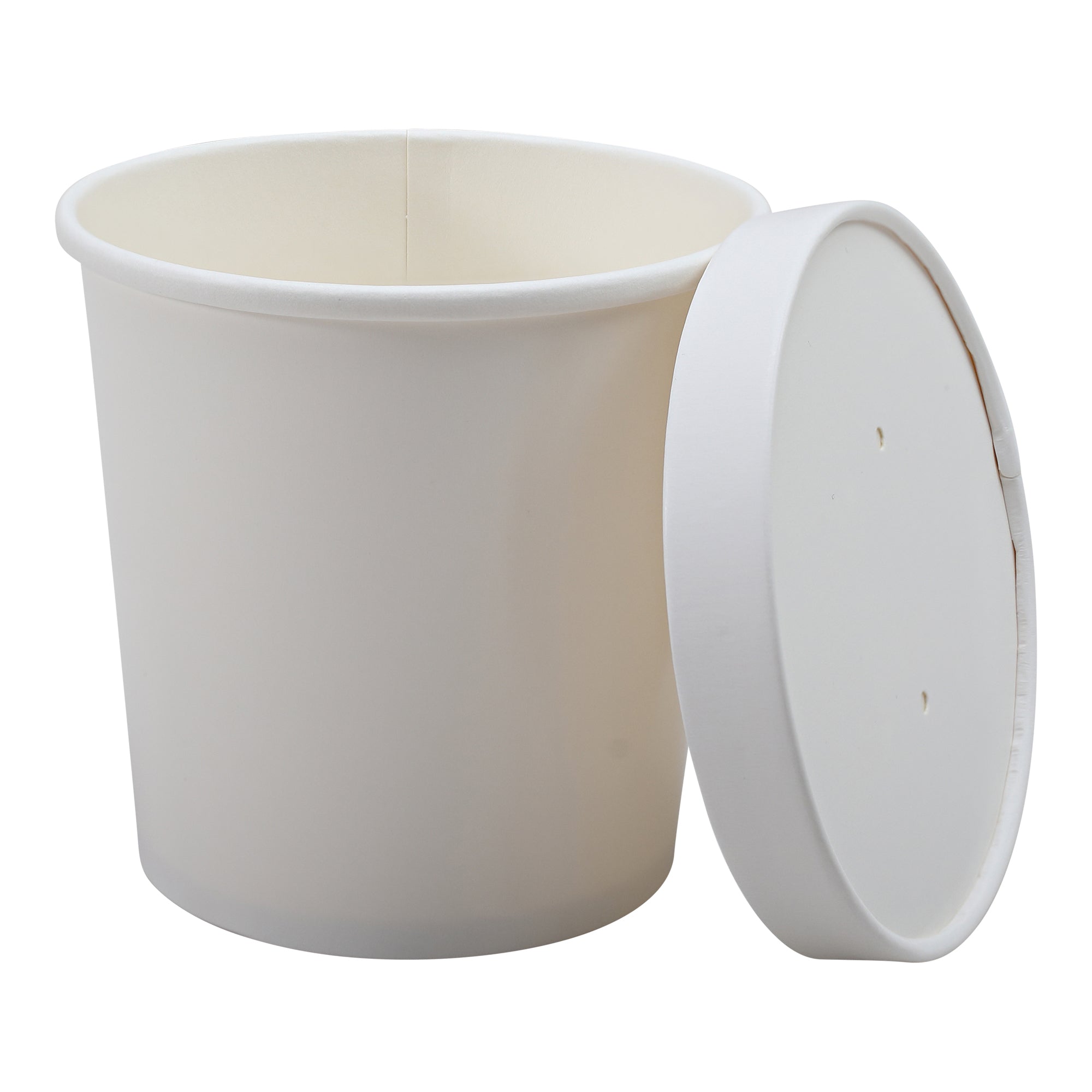 Empress Paper Food / Soup Container w/ Lid 16 oz White Combo 250 cs