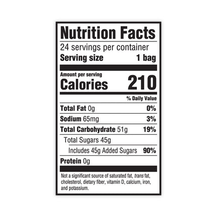 Chewy Candy, Watermelon, 2 oz Bags, 24/Carton