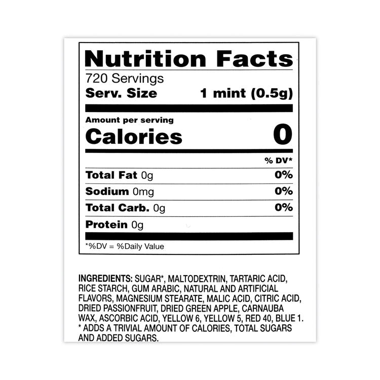 Fruit Adventure Mints, 1 oz Flip-Top Dispenser, 12/Carton