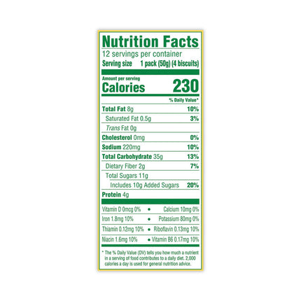 belVita Breakfast Biscuits, Golden Oat, 1.76 oz Packet of 4, 12 Packets/Box, 3 Boxes/Carton