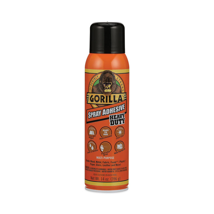 Spray Adhesive, 14 oz, Dries Clear