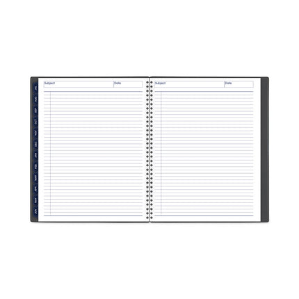 DayMinder Academic Monthly Desktop Planner, Twin-Wire Binding, 11 x 8.5, Charcoal Cover, 12-Month (July to June): 2024-2025