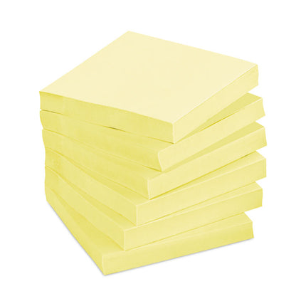 Original Pads in Canary Yellow, 3" x 3", 100 Sheets/Pad, 12 Pads/Pack