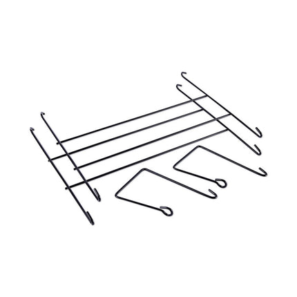 Mesh Three-Pack Wall Files, 3 Sections, Letter Size, 14.13" x 3.38" x 8.5", Black