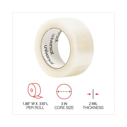 General-Purpose Box Sealing Tape, 3" Core, 1.88" X 110 Yds, Clear, 6/pack