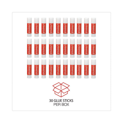 Glue Stick Value Pack, 0.28 Oz, Applies And Dries Clear, 30/pack