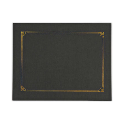Certificate/Document Cover, 8.5 x 11; 8 x 10; A4, Black, 6/Pack