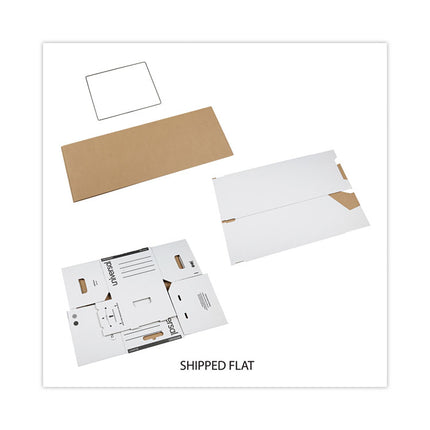 Heavy-Duty Storage Drawers, Letter Files, 14" X 25.5" X 11.5", White, 6/carton