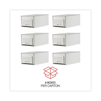 Heavy-Duty Storage Drawers, Legal Files, 17.25" X 25.5" X 11.5", White, 6/carton
