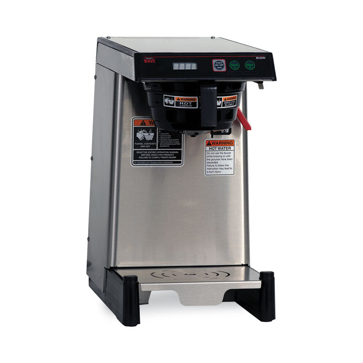 WAVE15-APS Low Profile Automatic Airpot Coffee Brewer, 12-Cup, Gray/Stainless Steel