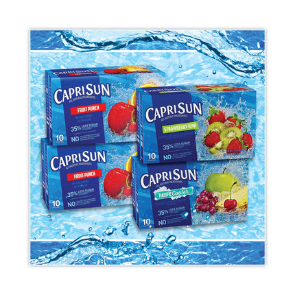 Fruit Juice Pouches Variety Pack, 6 oz, 40 Pouches/Carton