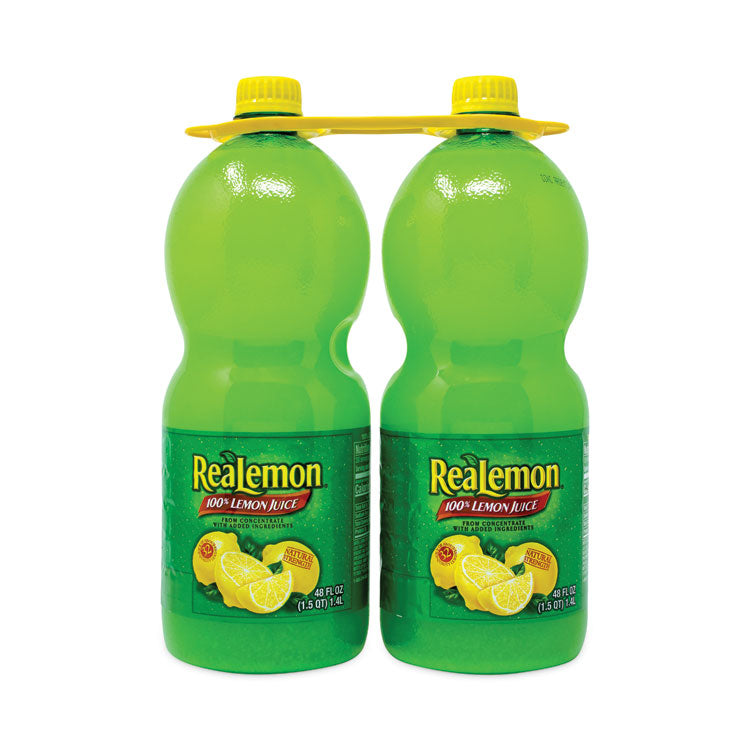 100% Lemon Juice from Concentrate, 48 oz Bottle, 2/Carton