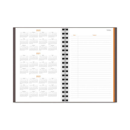 Plan. Write. Remember. Planning Notebook Two Days Per Page , 9 X 6, Gray Cover, Undated