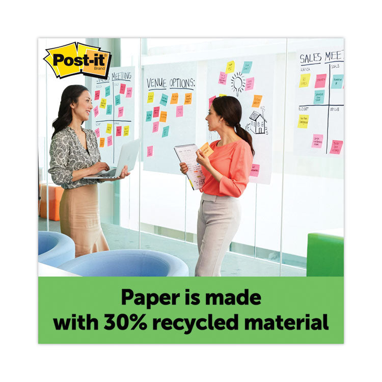 Self-Stick Wall Pad, Unruled, 20 x 23, White, 20 Sheets/Pad, 2 Pads/Pack, 2 Packs/Carton