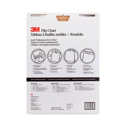 Professional Flip Chart, Unruled, 25 x 30, White, 40 Sheets, 2/Carton