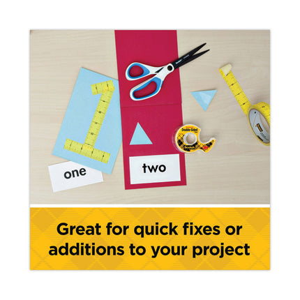 Double-Sided Removable Tape In Handheld Dispenser, 1" Core, 0.75" X 33.33 Ft, Clear