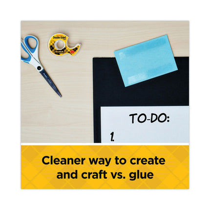 Double-Sided Removable Tape In Handheld Dispenser, 1" Core, 0.75" X 33.33 Ft, Clear