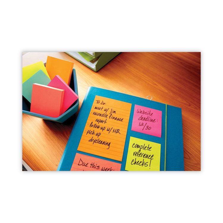 Original Pads in Poptimistic Collection Colors, Note Ruled, 3" x 3", 100 Sheets/Pad, 6 Pads/Pack