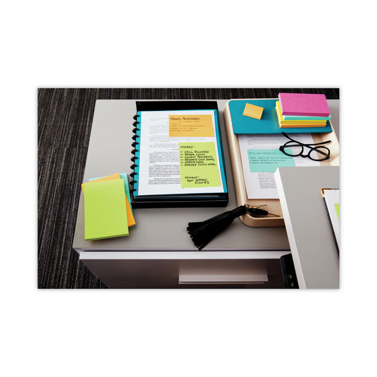 Original Pads in Poptimistic Collection Colors, 3" x 5", 100 Sheets/Pad, 5 Pads/Pack
