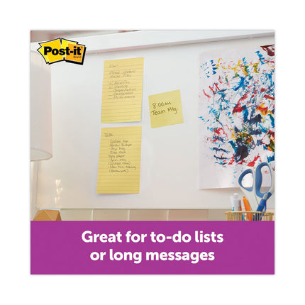 Pads in Canary Yellow, Note Ruled, 4" x 6", 90 Sheets/Pad, 5 Pads/Pack