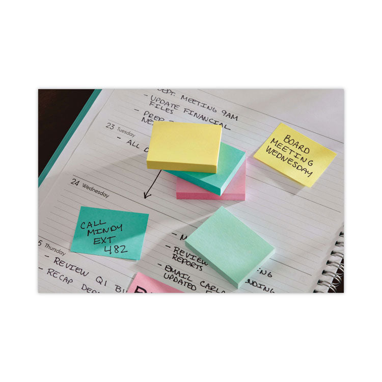 Original Pads in Beachside Cafe Collection Colors, Value Pack, 1.38" x 1.88", 100 Sheets/Pad, 24 Pads/Pack