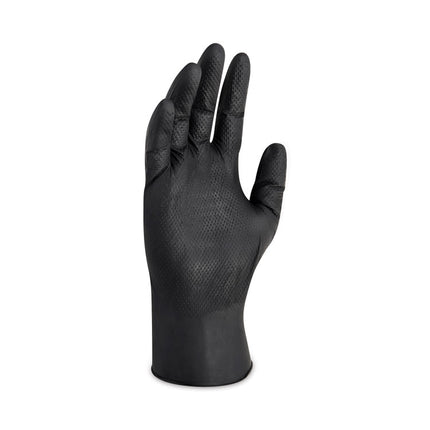 G10 Kraken Grip Nitrile Gloves, Black, Medium, 1,000/Carton