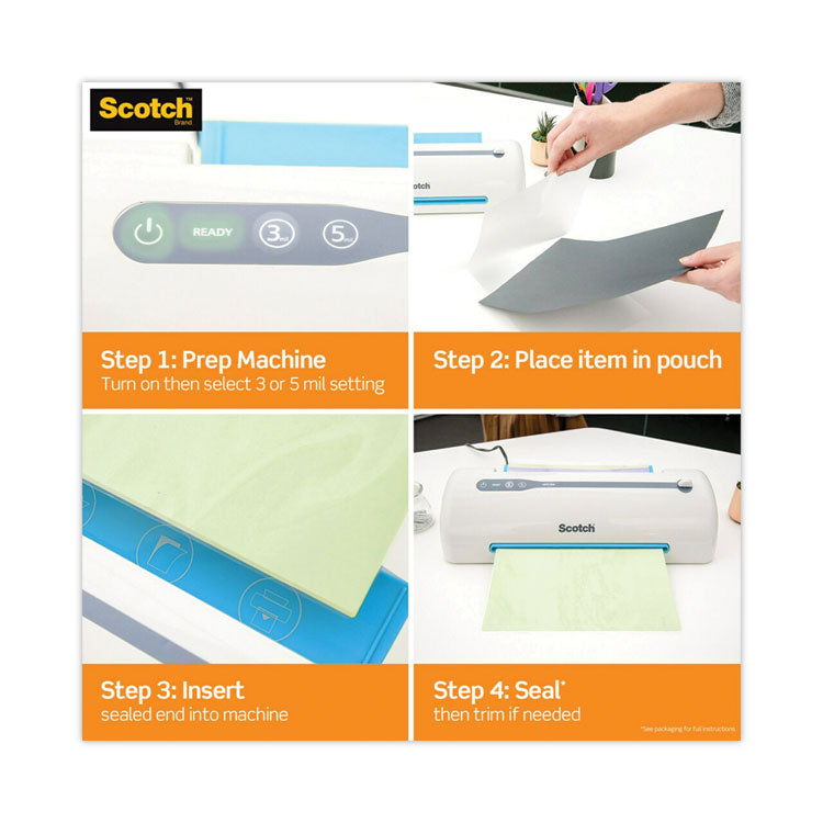 Refill For Ls960 Heat-Free Laminating Machines, 5.4 Mil, 8.5" X 90 Ft, Gloss Clear