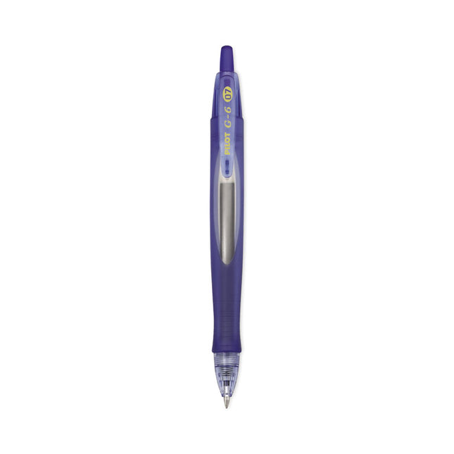 G6 Gel Pen, Retractable, Fine 0.7 Mm, Blue Ink, Blue Barrel