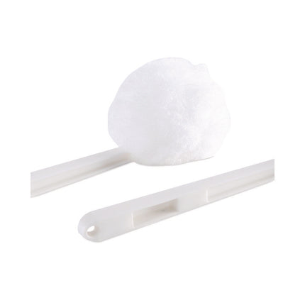 Deluxe Toilet Bowl Mop, 12" Handle, 2" Mop Head, White, 25/Carton