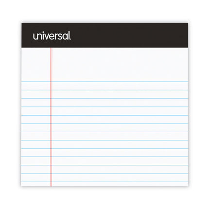 Premium Ruled Writing Pads With Heavy-Duty Back, Narrow Rule, Black Headband, 50 White 5 X 8 Sheets, 12/pack