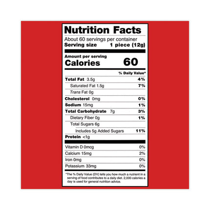 Turtles Original Bite Size Candy, 0.42 oz, 60/Carton