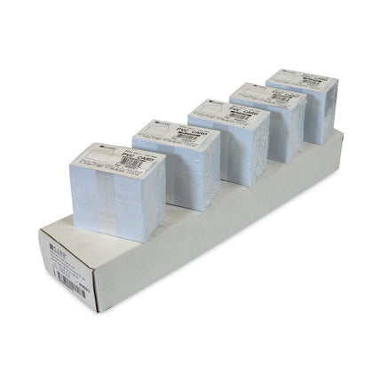 PVC ID Badge Card, 3.38 x 2.13, White, 100/Pack