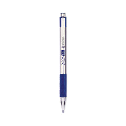 G-301 Gel Pen, Retractable, Medium 0.7 Mm, Blue Ink, Stainless Steel/blue Barrel, 2/pack