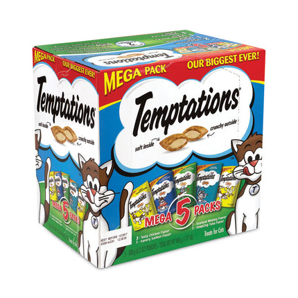 Cat Treats Mega Pack Variety, 6.3 oz Pouch, 4/Pack