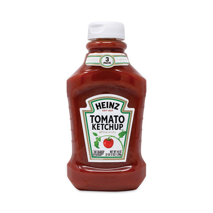 Tomato Ketchup Squeeze Bottle, 44 oz Bottle, 3/Pack