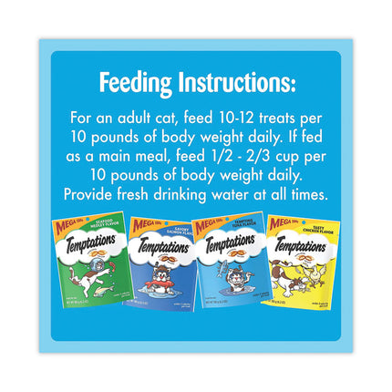 Cat Treats Mega Pack Variety, 6.3 oz Pouch, 4/Pack