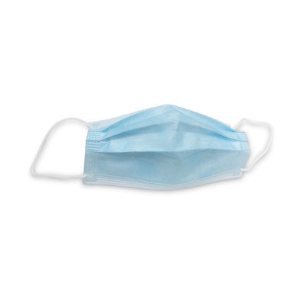 Three-Ply General Use Face Mask, Blue/White, 2,500/Carton