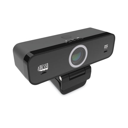 Cybertrack K1 1080P Full HD Fixed Focus USB Webcam with Adjustable View Angle, 1920 pixels x 1080 pixels, Black