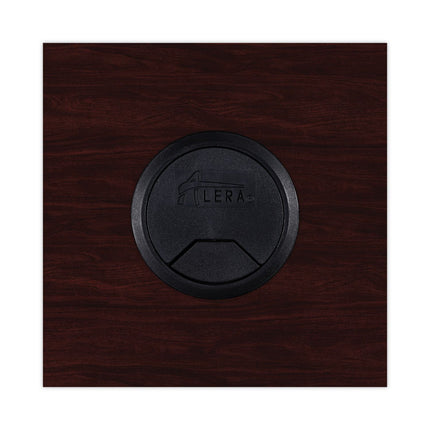 Alera Valencia Series Reversible Return/Bridge Shell, 35w x 23.63d x 29.5h, Mahogany