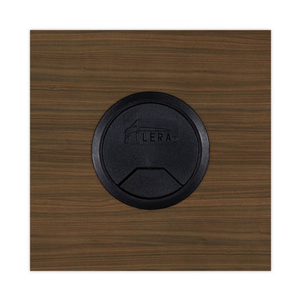 Alera Valencia Series Reversible Return/Bridge Shell, 35w x 23.63d x 29.5h, Modern Walnut