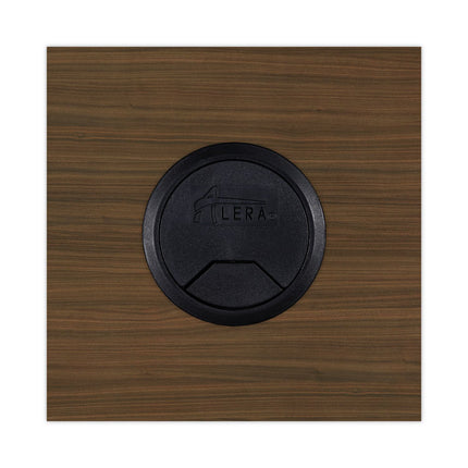 Alera Valencia Series Reversible Return/Bridge Shell, 42w x 23.63d x 29.5h, Modern Walnut