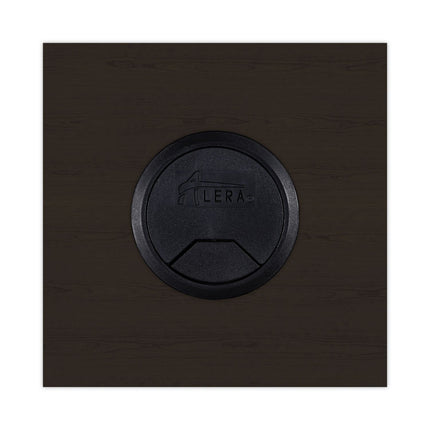 Alera Valencia Series Reversible Return/Bridge Shell, 47.25w x 23.63d x 29.5h, Espresso