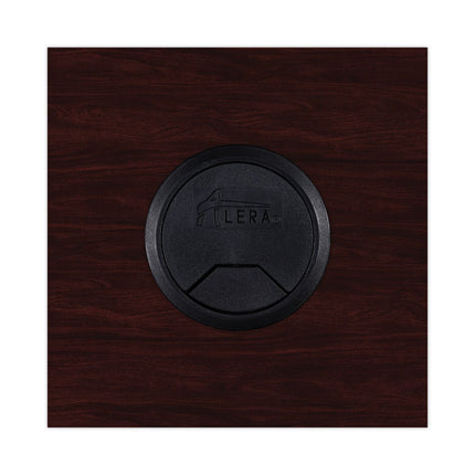 Alera Valencia Series Reversible Return/Bridge Shell, 47.25w x 23.63d x 29.5h, Mahogany