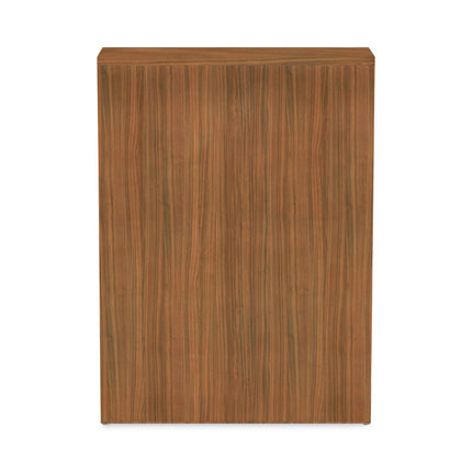 Alera Valencia Series Bookcase, Three-Shelf, 31.75w x 14d x 39.38h, Modern Walnut