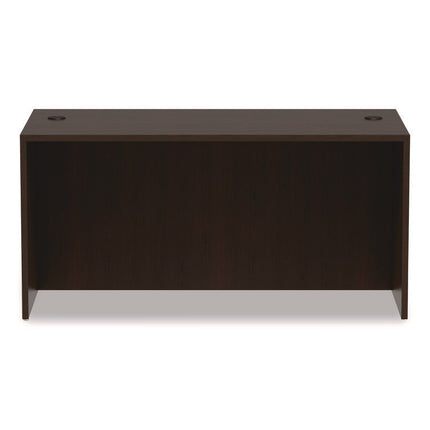 Alera Valencia Series Straight Front Desk Shell, 59.13" X 29.5" X 29.63", Espresso