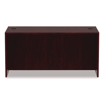 Alera Valencia Series Straight Front Desk Shell, 59.13" X 29.5" X 29.63", Mahogany